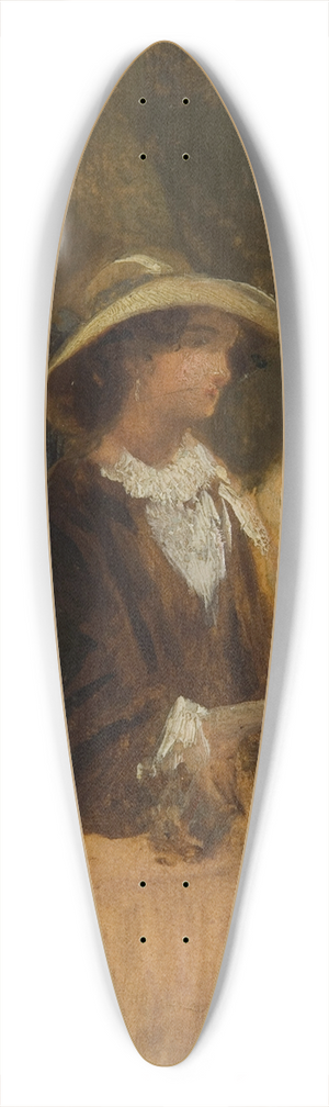Josef Navrtil - In the Garden Restaurant 39.3 inch art pintail longboard deck