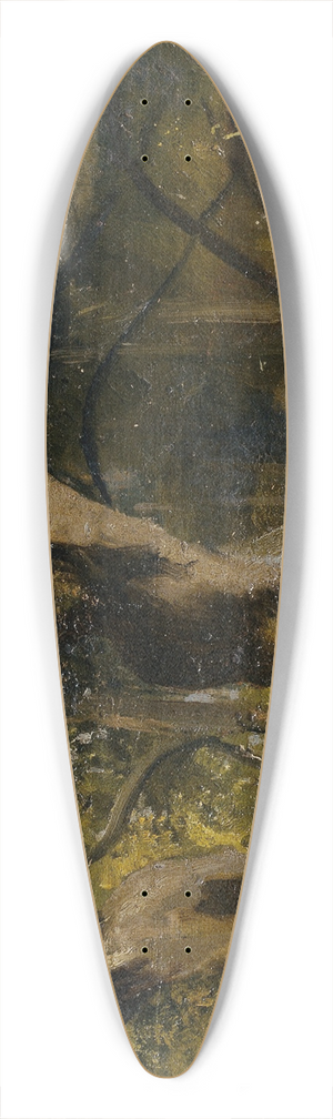 Josef Navrtil - Waldstudie 39.3 inch art pintail longboard deck