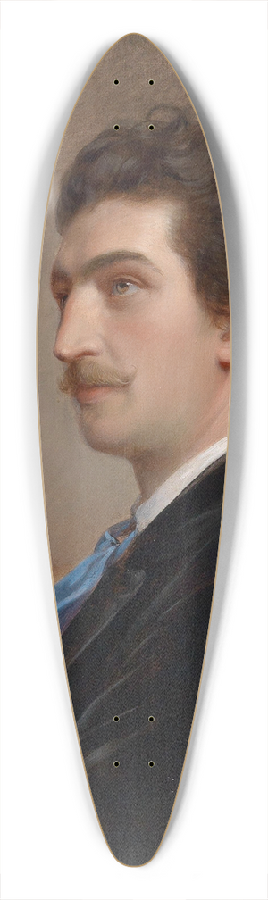 Josef Neugebauer - Bildnis des Maler 39.3 inch art pintail longboard deck