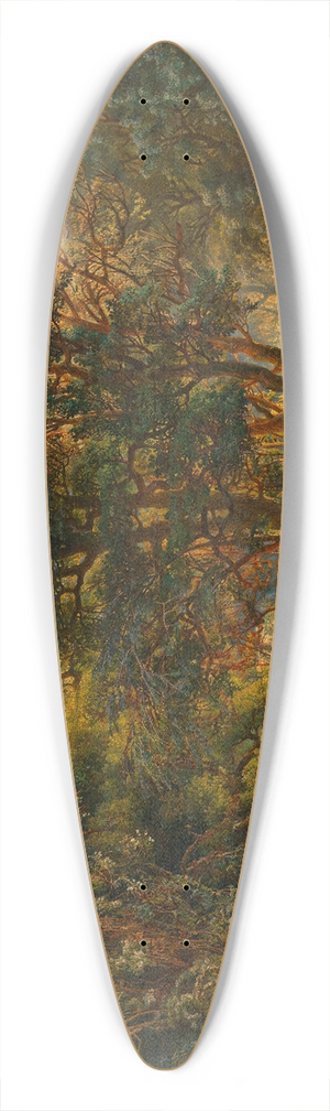 Josef Selleny - Australischer Urwald 39.3 inch art pintail longboard deck