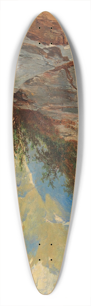 Josef Thoma - Blick vom Pfaffengfll 39.3 inch art pintail longboard deck