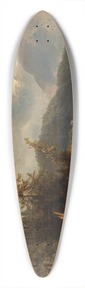Josef Thoma - Lake Gosau with the Dachstein 39.3 inch art pintail longboard deck