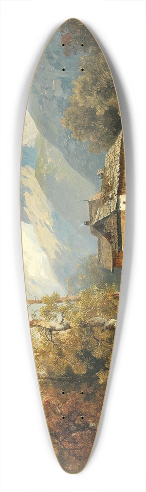 Josef Thoma - Tyrolean Scene 39.3 inch art pintail longboard deck