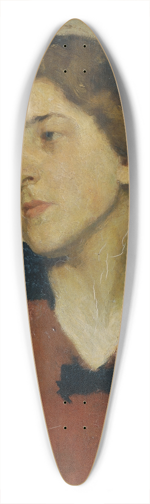 Josef Wawra - Frauenbildnis mit rotem Pullover 39.3 inch art pintail longboard deck