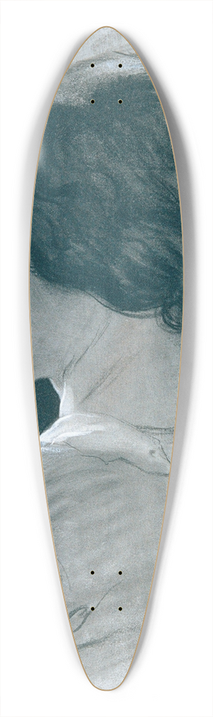 Josef Wawra - Mdchenkopf 39.3 inch art pintail longboard deck