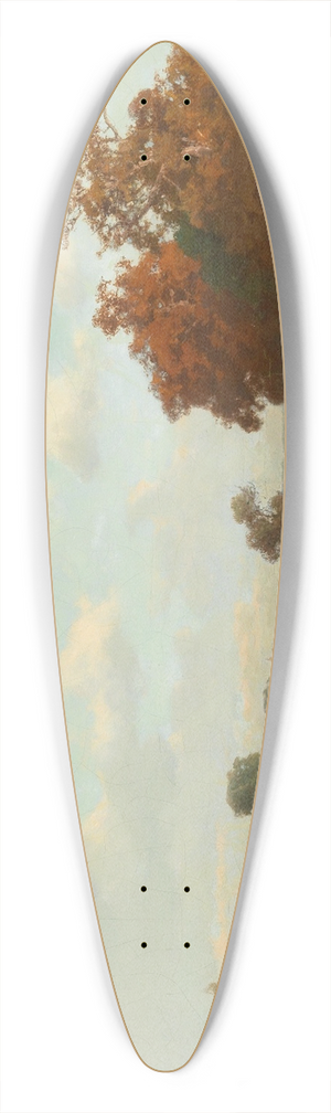 Josef Willroider - Landschaft mit Schafen 39.3 inch art pintail longboard deck
