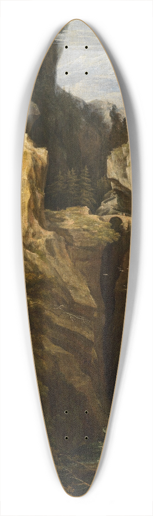 Joseph Anton Koch - Die Via Mala in Graubnden 39.3 inch art pintail longboard deck