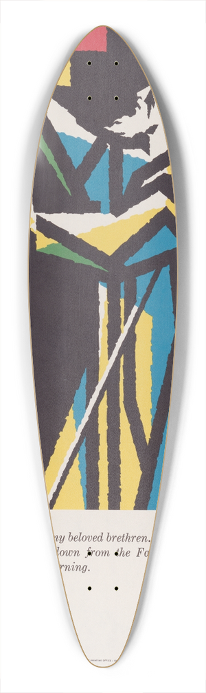 Joseph Binder - St. James 39.3 inch art pintail longboard deck