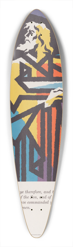 Joseph Binder - St. Matthew 39.3 inch art pintail longboard deck
