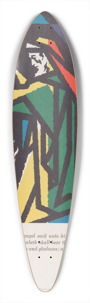 Joseph Binder - Zacharias 39.3 inch art pintail longboard deck