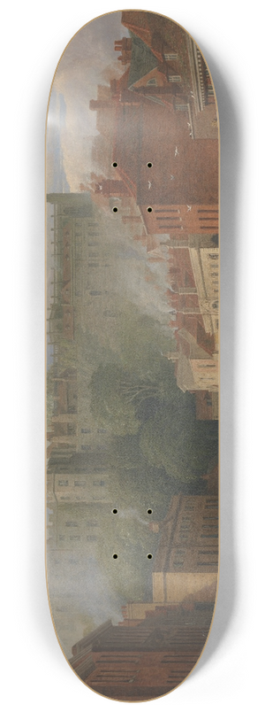 George Vincent - A View of Thames Street, Windsor 8.25 inch art skate deck