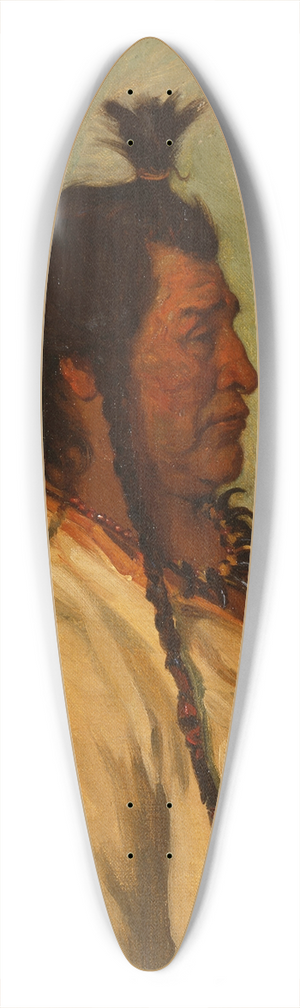 Joseph Henry Sharp - Big Brave, Blackfeet Dance Chief 39.3 inch art pintail longboard deck