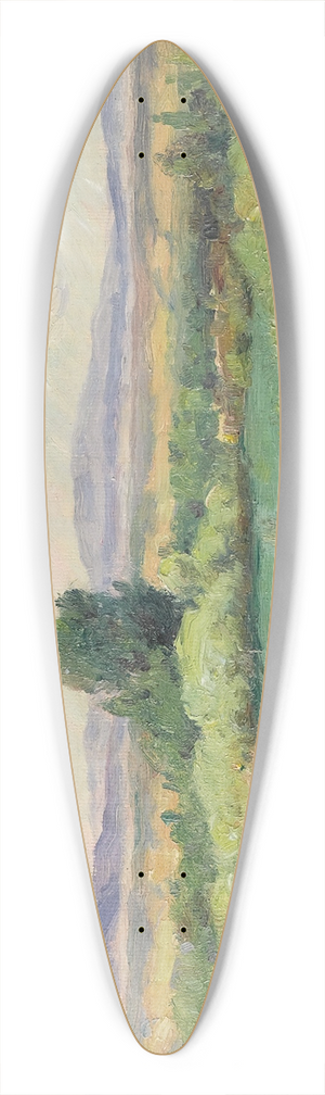 Joseph Henry Sharp - Green Ponds 39.3 inch art pintail longboard deck