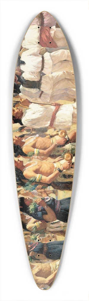Joseph Henry Sharp - The Harvest Dance 39.3 inch art pintail longboard deck