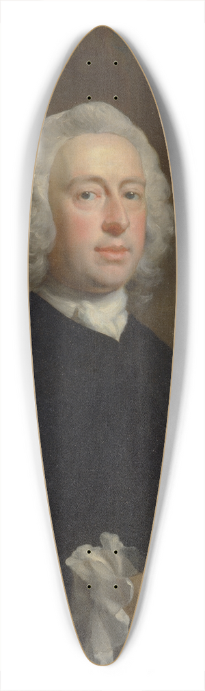 Joseph Highmore - An Unknown Man in Black 39.3 inch art pintail longboard deck