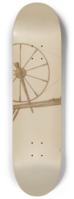 George V. Vezolles - Spinning Wheel 8.25 inch art skate deck