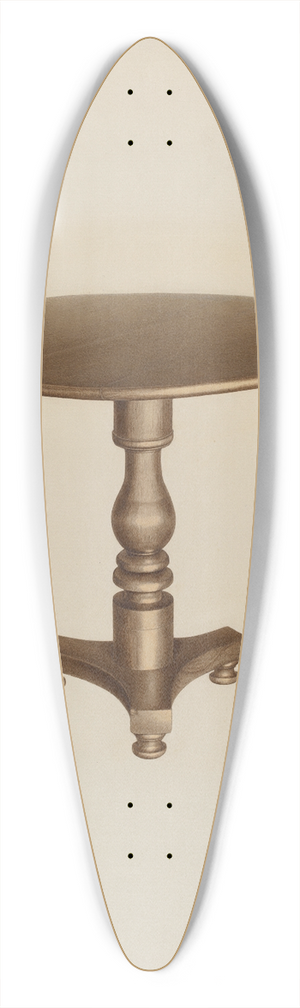 Josephine Prado - Round Top Table 39.3 inch art pintail longboard deck