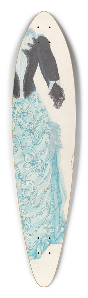 Joseph L. Boyd - Dress 39.3 inch art pintail longboard deck