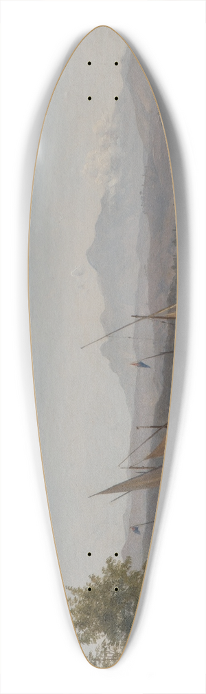 Joseph Magnus Stck - View from La Spezia 39.3 inch art pintail longboard deck