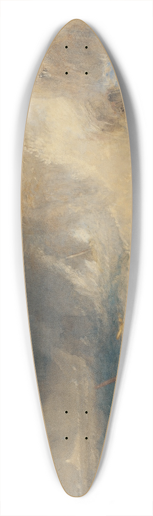 Joseph Mallord William Turner - Long Ships Lighthouse, Lands End 39.3 inch art pintail longboard deck