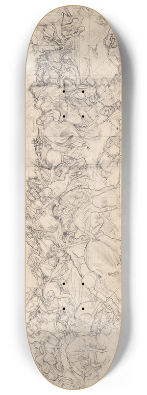 George Washington Lambert - The charge of the 4th Light Horse Brigade at Beersheba 8.25 inch art skate deck George Washington Lambert - The charge of the 4th Light Horse Brigade at Beersheba 8.25 inch art skate deck