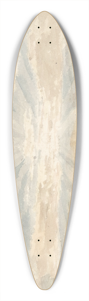 Joseph Michael Gandy - Landscape with Rising Sun 39.3 inch art pintail longboard deck