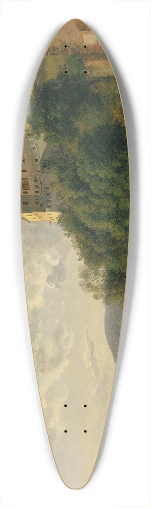 Joseph Rebell - Schloss Persenbeug 39.3 inch art pintail longboard deck