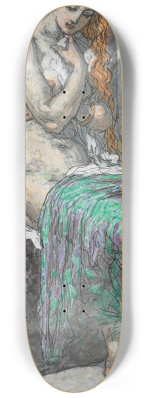 Alexander Rothaug - Illustration from the The Frog King 8.25 inch art skate deck