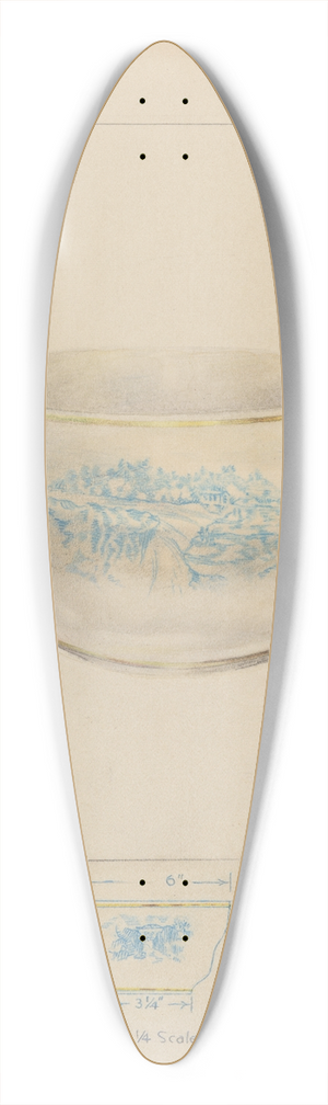 Joseph Sudek - Bowl 39.3 inch art pintail longboard deck