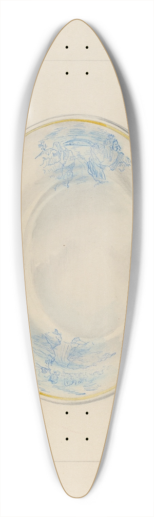 Joseph Sudek - Pie Dish 39.3 inch art pintail longboard deck