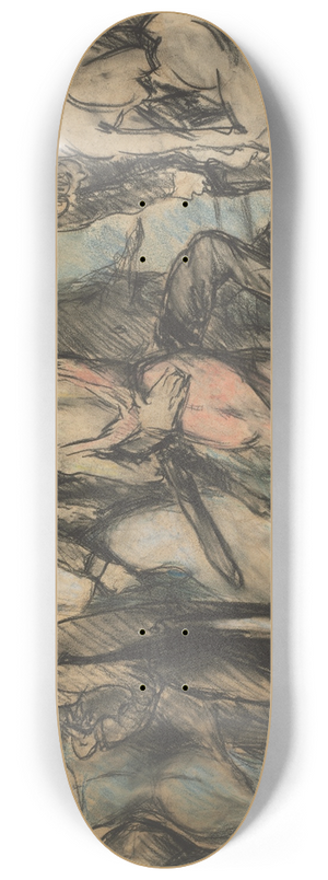 George Wesley Bellows - Society Ball (verso) 8.25 inch art skate deck George Wesley Bellows - Society Ball (verso) 8.25 inch art skate deck