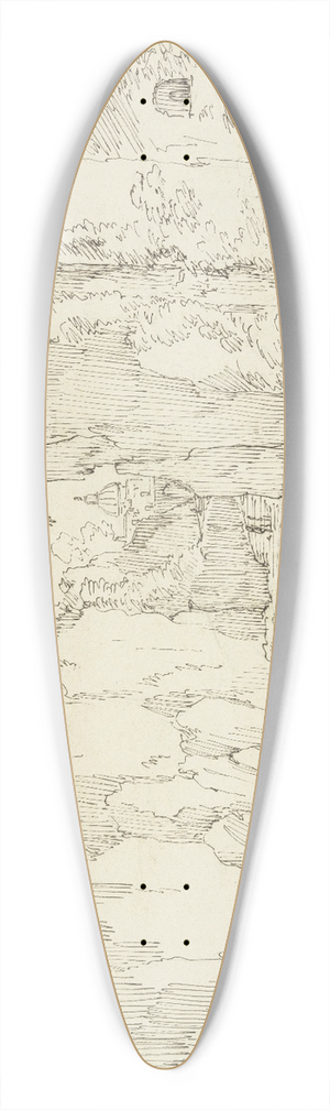 Joseph Vernet - Sorrent bei Neapel 39.3 inch art pintail longboard deck