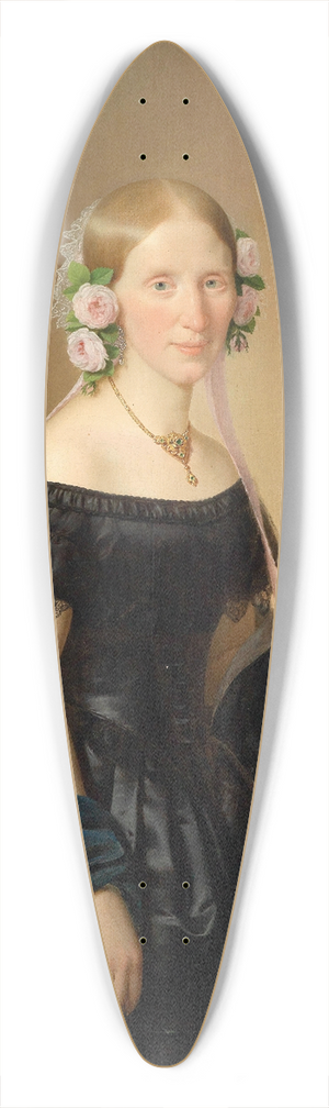 Joseph Weidner - Bildnis einer Dame mit Rosen im Haar 39.3 inch art pintail longboard deck