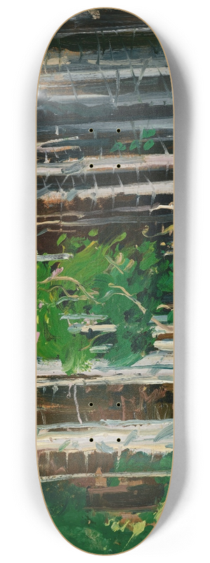 George Wesley Bellows - Through the Trees, Monhegan Island, Maine 8.25 inch art skate deck