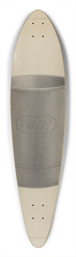 Joseph Wolins - Britannia Mug 39.3 inch art pintail longboard deck