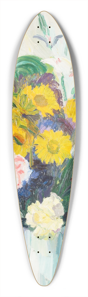 Josse Goossens - Flower bouquet 39.3 inch art pintail longboard deck