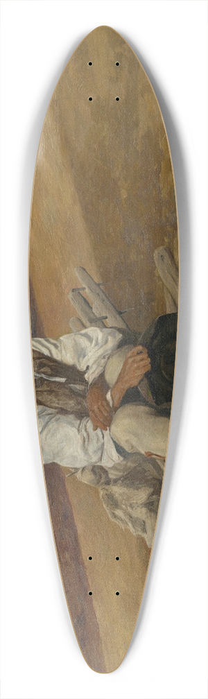 Jozef Hanula - Native Land II 39.3 inch art pintail longboard deck