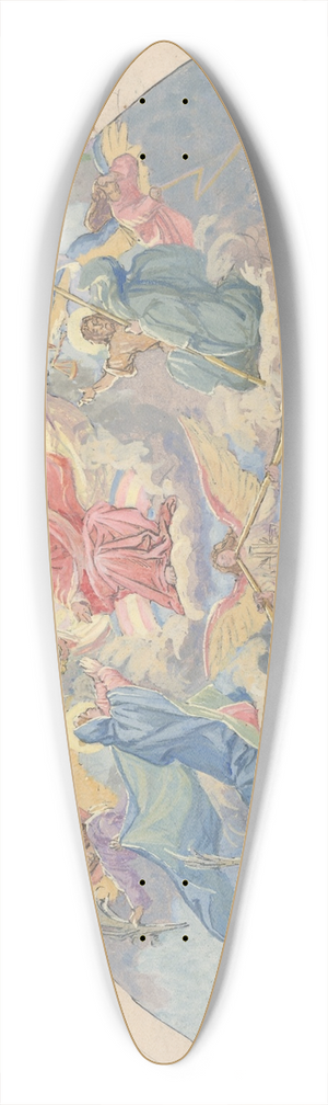 Jozef Hanula - The Last Judgement 39.3 inch art pintail longboard deck