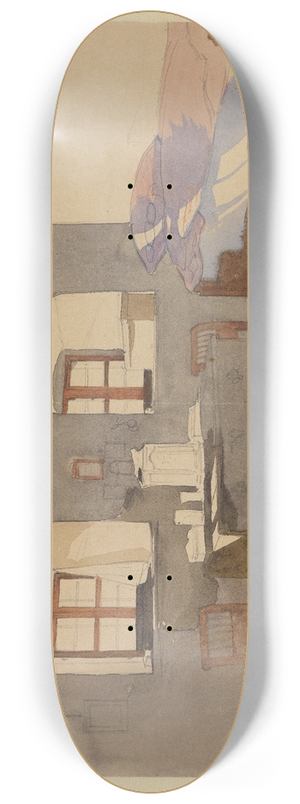 Georg Friedrich Kersting - Eine Schlafstube mit einfallendem Licht 8.25 inch art skate deck