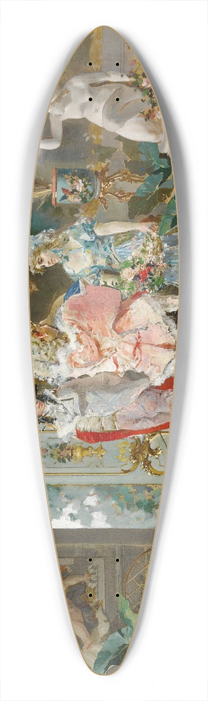 Juan-Antonio Gonzlez - Rococo Manners 39.3 inch art pintail longboard deck