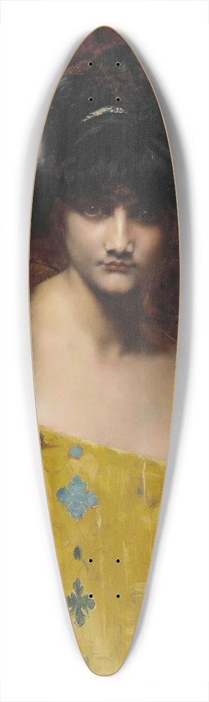 Juana Romani - A Dark-Haired Beauty 39.3 inch art pintail longboard deck
