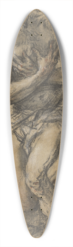 Juan Carreo de Miranda - Christ Baptized 39.3 inch art pintail longboard deck