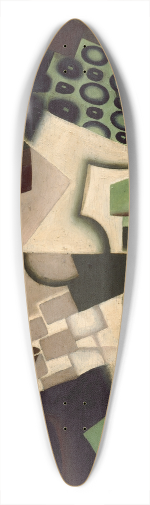 Juan Gris - Fruit Dish on a Checkered Tablecloth 39.3 inch art pintail longboard deck