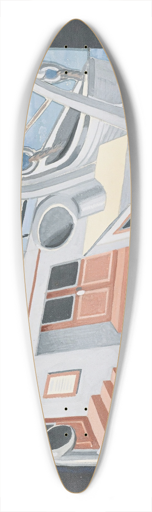 Juan Gris - Le Pont Dun Transat 39.3 inch art pintail longboard deck