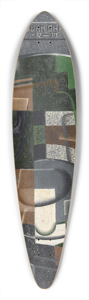Juan Gris - Still life with blackboard 39.3 inch art pintail longboard deck