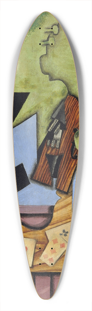 Juan Gris - Violin and Playing Cards on a Table 39.3 inch art pintail longboard deck