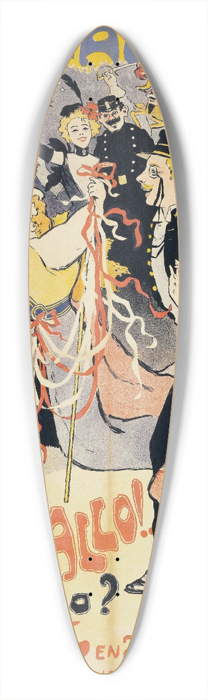 Jules-Alexandre Grn - Allo!..Allo! 39.3 inch art pintail longboard deck