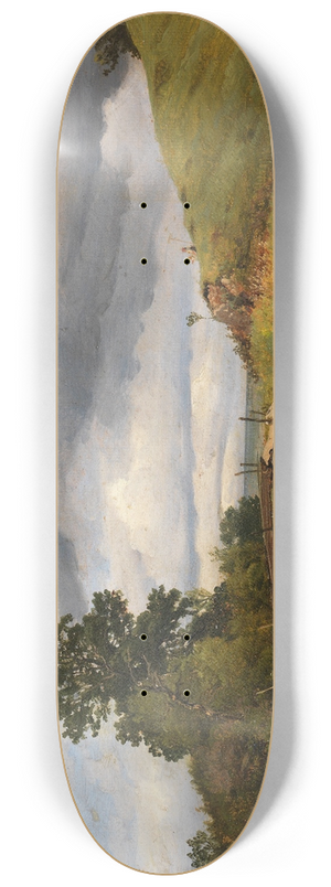 Georg Heinrich Crola - Am Chiemsee in Bayern 8.25 inch art skate deck