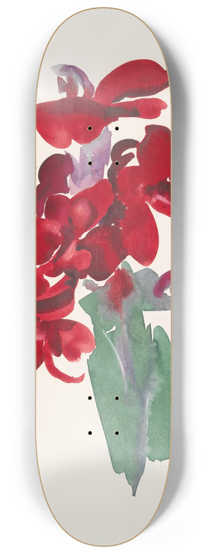 Georgia OKeeffe - RedCanna 8.25 inch art skate deck