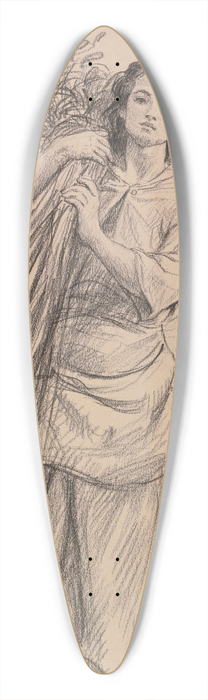 Jules Breton - Jeune Glaneuse Portant Une Gerbe 39.3 inch art pintail longboard deck